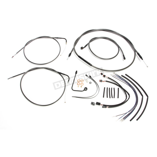 Black Pearl Designer Series Handlebar Installation Kit for use w/12 in.-14 in. Ape Hanger Handlebars w/ABS