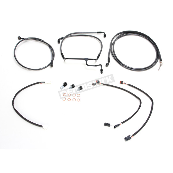 Black Pearl Designer Series Handlebar Installation Kit for use w/18 in.-20 in. Ape Hangers (Non-ABS)