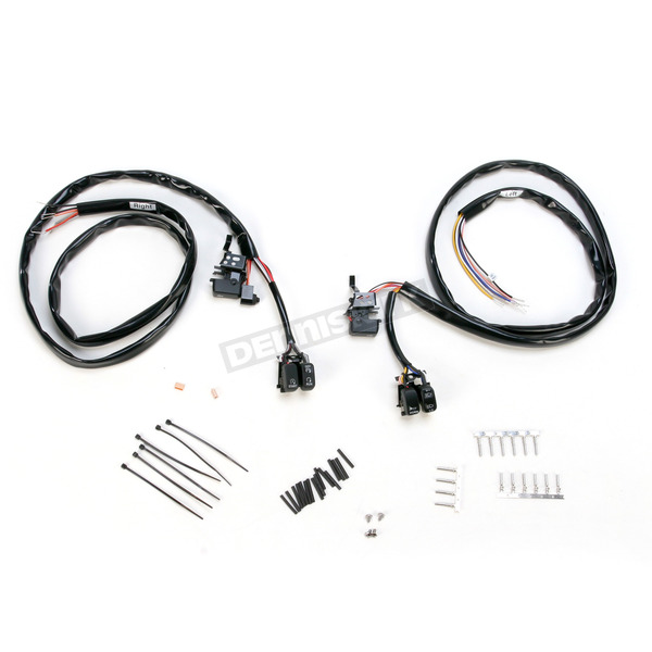 Black L.E.D. Handlebar Switch Wiring Kit