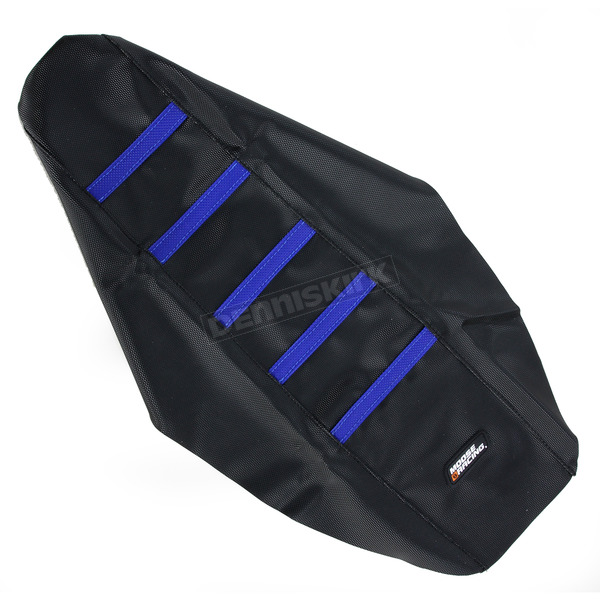 Black/Blue Ribbed Seat Cover 
