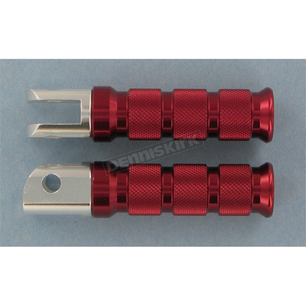 Red Anodized Aluminum Front Footpegs 
