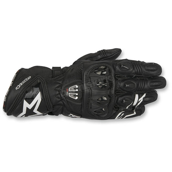 Black GP Pro R2 Leather Gloves