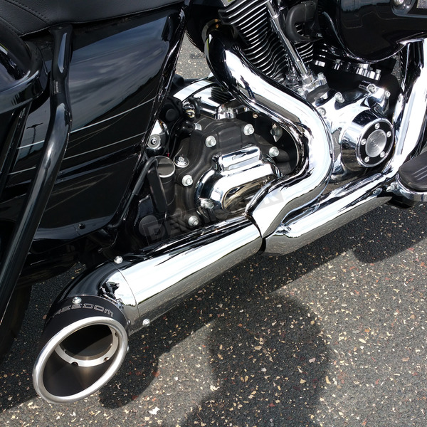 Freedom Performance Chrome Black 2 Into 1 Turnout Exhaust System 