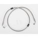 Front Standard Length Clear-Coated Braided Stainless Steel Brake Line Kit