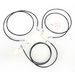Black Vinyl-Coated Stainless Steel Brake Line Kit For Use With 12-14 Inch Ape Hangers w/ABS