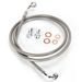 Stainless Braided Brake Line for Use w/15 in. to 17 in. Ape Hangers (Single Disc) w/o ABS