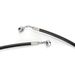 Black Vinyl Coated Stainless Braided Brake Line for Use w/18 in. to 20 in. Ape Hangers (Single Disc) w/o ABS