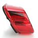 Red Laydown Taillight Lens w/Top Tag Window