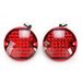 Chrome Flat Style Panacea Rear Turn Signal Inserts with Red Lens