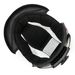Black CL-Ironroad Half Helmet Liner - 12mm