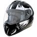 Matte Black/Silver Tranz-RSV Blast Modular Helmet