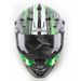 Black/Green Multi FX-17 Inferno Helmet