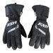 Black Leather Short Cuff Gloves