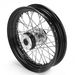 16 in. x 3 in. Front Lace Black Powder-Coated 40-Spoke Wheel Assembly