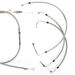 Stainless Steel Handlebar Cable and Brake Line Kit for 13 in. w/o ABS