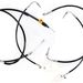 Black Vinyl Handlebar Cable and Brake Line Kit for Use w/18 in. - 20 in. Ape Hangers w/o ABS