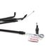 Black Vinyl Handlebar Cable and Brake Line Kits For 12 in Jail Bars w/o ABS