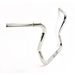 Polished 1 1/4 in. Stainless Steel Six Bend Kicker 14 in. Rise Handlebar