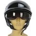 Gloss Black GM65 Full Dress Half Helmet