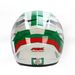 White/Green/Red FX-95 Italy Helmet 