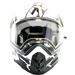 Black/White Torque X Core Helmet w/Electric Shield