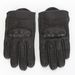 Womens Black 270 Perforated Leather Gloves