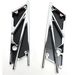 Chrome/Black Wireframe Latch Covers