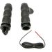 Black Anodized Air Cushioned Heated Grips w/Throttle Boss
