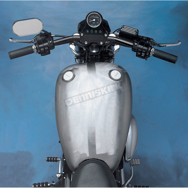 Extended Smooth-Top QuickBob Rubber Mount Gas Tank-Twin Cap Style