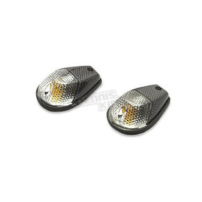 Flush Mount Marker Lights - Carbon w/Clear Lens