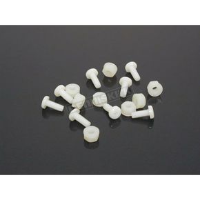 White Nylon Fastener Kit-8 pack