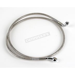 Front Clear-Coated Braided Stainless Steel Brake Line Kit