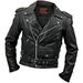 Mens Classic Leather Motorcycle Jacket