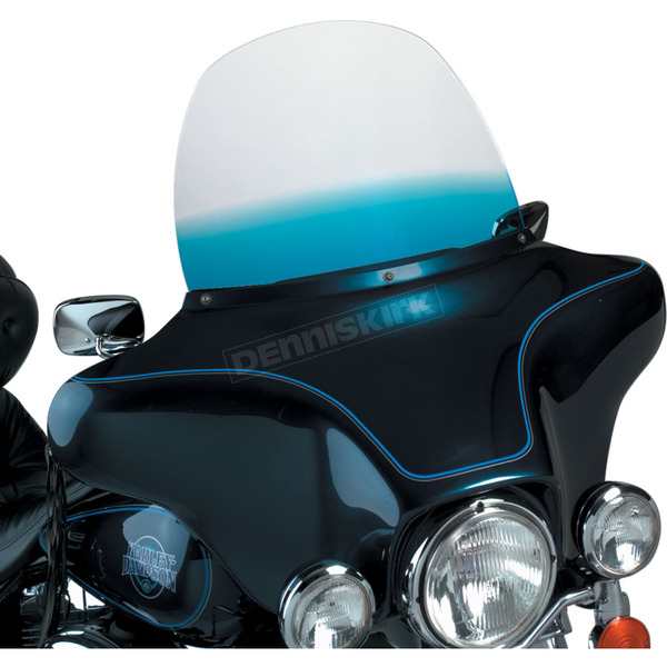 15 in. Replacement Gradient Blue Plastic for use with OEM Harley-Davidson Windshield Hardware