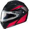 Black/Red/Silver IS-MAX 2 MC-1 Elemental Snowmobile Helmet w/Electric Shield