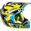 Blue/Yellow/Black F4 Legacy Voltage Helmet