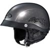 Gray CL-IronRoad Black Rose MC-5 Half Helmet