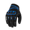 Black/Blue Compound Mesh Short Gloves