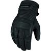 Black Beltway Leather Gloves
