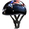 Black Freedom Skull Cap Half Helmet