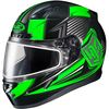 Black/Green/Gray CL-17SN MC-4 Striker Helmet w/Frameless Dual Lens Shield