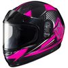 Youth Pink/Black/Gray CL-YSN MC-8 Striker Helmet with Framed Dual Lens Shield