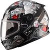 Youth Black/Silver GM49Y Attack Snowmobile Helmet