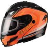 Black/Hi-Viz Orange GM54S Terrain Modular Snowmobile Helmet