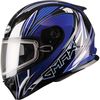 Blue/White/Black FF49 Sektor Snowmobile Helmet