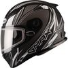 Flat Black/Silver FF49 Sektor Snowmobile Helmet