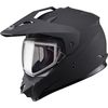 Matte Black GM-11S Snow Sport Snowmobile Helmet w/Dual Lens Shield