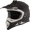 Matte Black/White TX 707 Carbon Fiber Helmet