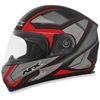 Matte Frost Gray/Red FX-90 Extol Frost Helmet