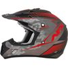 Frost Gray/Red FX-17 Youth Factor Helmet